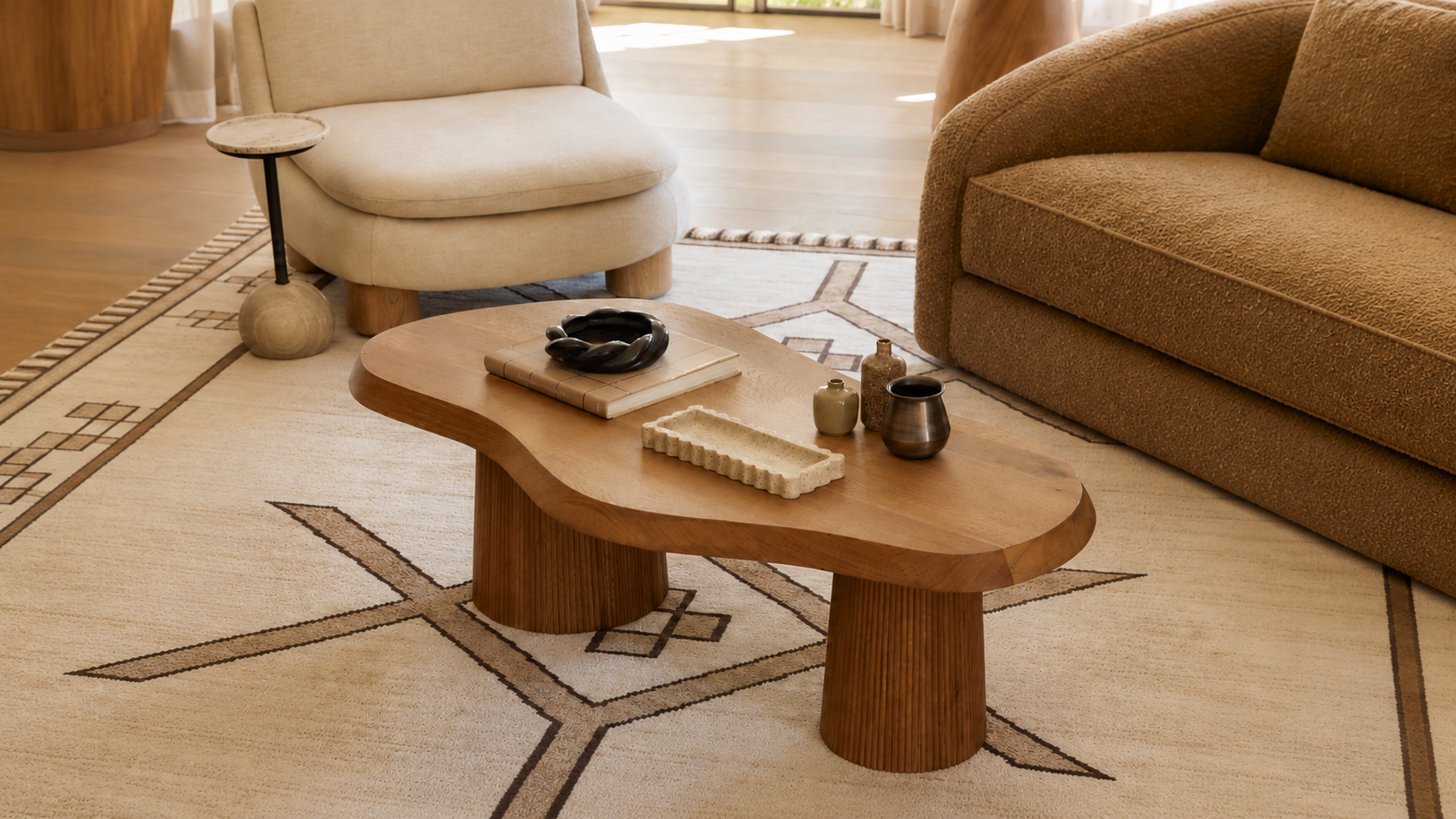 Living room table decor